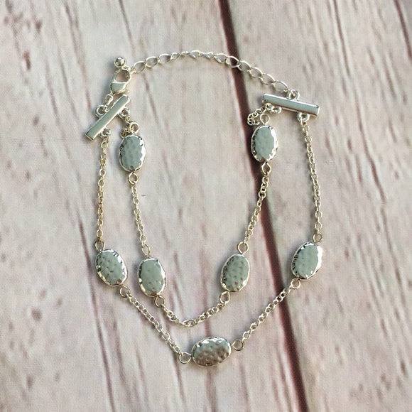 Silver Double Stranded Bracelet - Picture 2 of 5